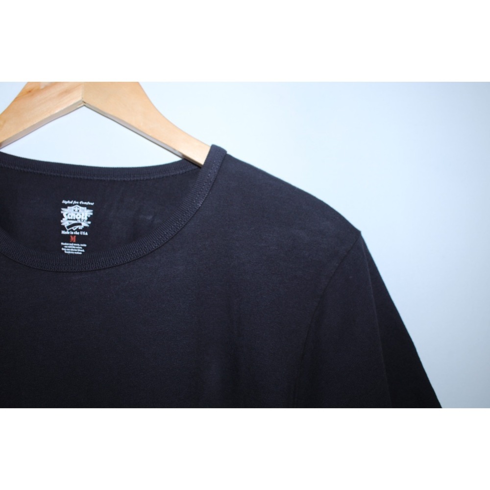 NWT Schott NYC Men's Medium Black Beige Short Sleeve Round Neck T-Shirt - Picture 3 of 9